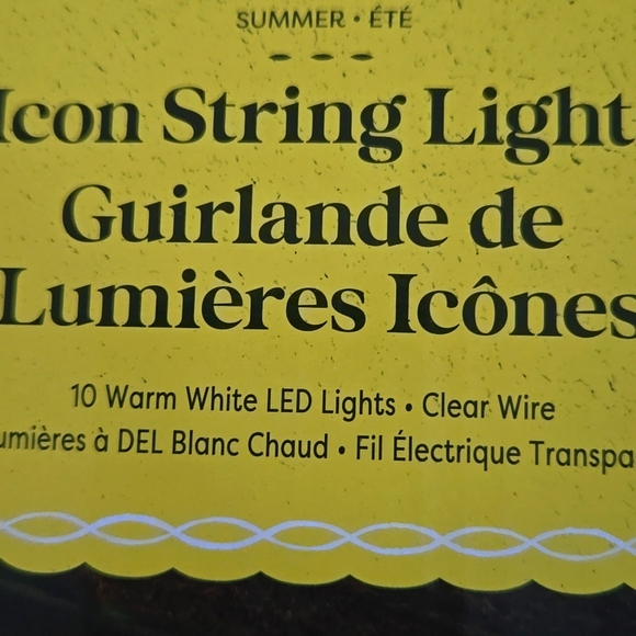 Flip Flop Icon String Lights Ashland Summer Indoor Outdoor LED Lights New In Box - Picture 6 of 11